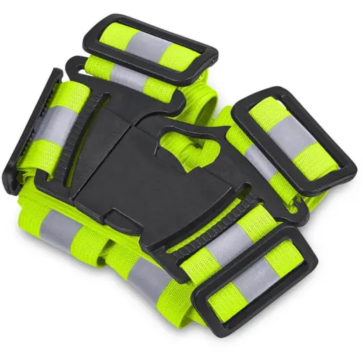 Hi-Viz Reflective Safety Belt Yellow Close Up